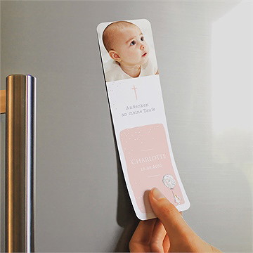 Andenken Taufe kleines kaninchen - magnet - Vue 2