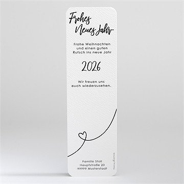 Weihnachtskarte weihnachtliches lesezeichen - vue 2