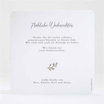 Weihnachtskarte Blätterwirbel - vue 4