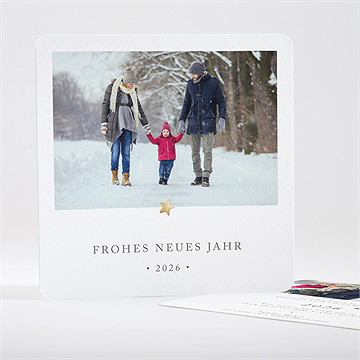 Weihnachtskarte Goldstern