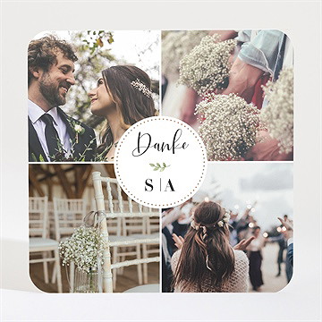 Dankeskarte Hochzeit frühlingsgrün - magnet