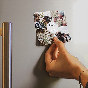 Dankeskarte Hochzeit frühlingsgrün - magnet - Vue 2