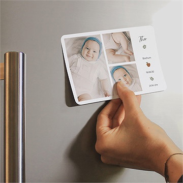 Geburtskarte präsentation - magnet - Vue 2