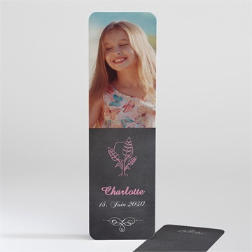 Andenken Kommunion weizenähren rosa - magnet