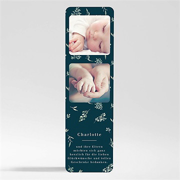 Dankeskarte Geburt Blumenfreude