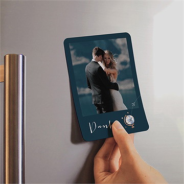 Dankeskarte Hochzeit hochzeitsreise - magnet - Vue 2
