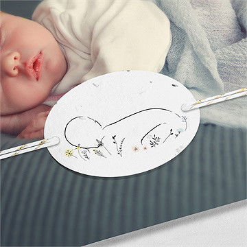 Geburtskarte unser kleiner schatz - Vue 2