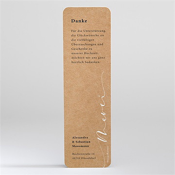 Dankeskarte Hochzeit le grand jour - Vue 2