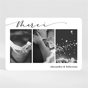 Dankeskarte Hochzeit le grand jour - magnet