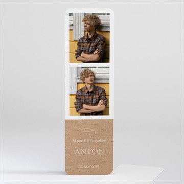 Andenken Konfirmation Fotocollage kraftpapier