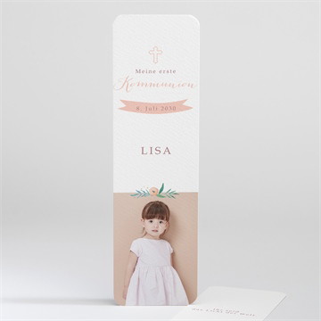 Andenken Kommunion zartes rosa