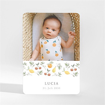 Geburtskarte frühlingspoesie - magnet