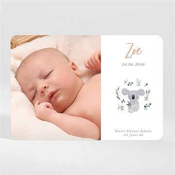 Geburtskarte koalaliebe - magnet