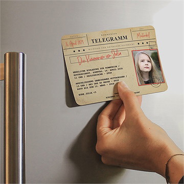 Einladung Kommunion kommunionstelegramm - magnet - Vue 2