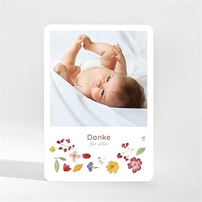 Dankeskarte Geburt herbstharmonie - magnet