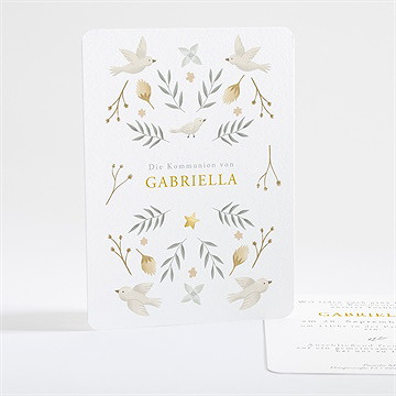 Einladung Kommunion wahrhaftigkeit - gold