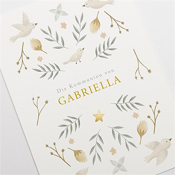 Einladung Kommunion wahrhaftigkeit - gold - Vue 3