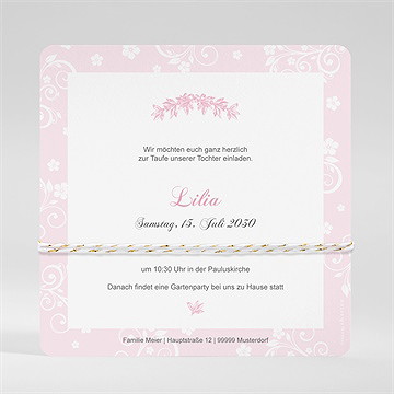 Einladung Taufe kleine zärtlichkeit - Vue 2