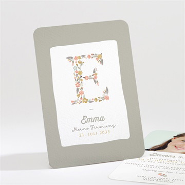 Einladungskarte Firmung Blumige freude