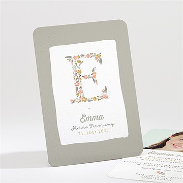 Einladungskarte Firmung Blumige Freude