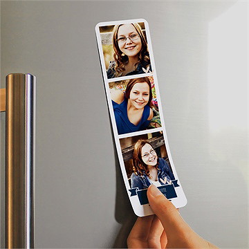 Danksagungskarte Jugendweihe Blaue Banderole - Magnet - Vue 2