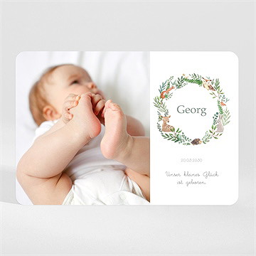 Geburtskarte tanz der waldtiere (m) magnet