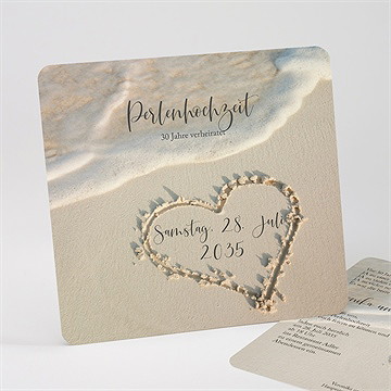 Einladung Hochzeitsjubiläum Spuren Im Sand