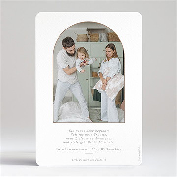 Weihnachtskarte schleierkrautkranz - vue 2