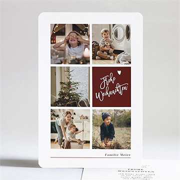 Weihnachtskarte foto-gitter