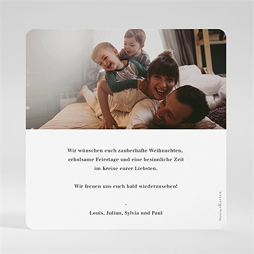 Weihnachtskarte goldener weihnachtskranz - vue 2