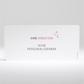 Weihnachtskarte Blanco - 21X10cm (N131139) - vue 2