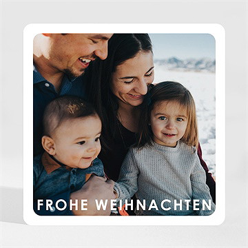 Weihnachtskarte schlichter gruß - magnet