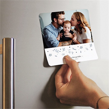 Weihnachtskarte Zarte Grüße - Magnet - vue 2