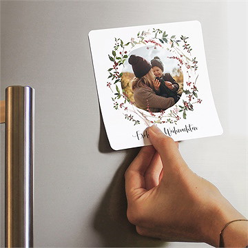 Weihnachtskarte waldbeeren - magnet - vue 2