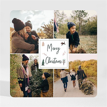 Weihnachtskarte Winterliche Wärme - Magnet