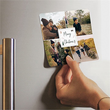 Weihnachtskarte Winterliche Wärme - Magnet - vue 2