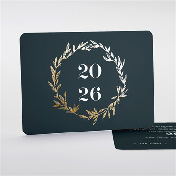 Weihnachtskarte blattgold