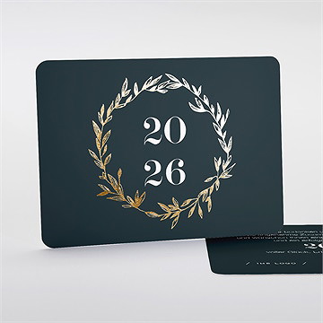 Weihnachtskarte Blattgold