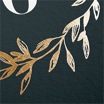 Weihnachtskarte Blattgold - vue 2