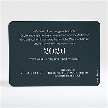 Weihnachtskarte Blattgold - vue 4