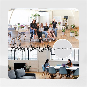 Weihnachtskarte Moderner Magnet