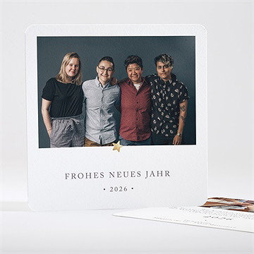 Weihnachtskarte Sternengruß