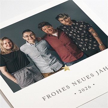 Weihnachtskarte Sternengruß - vue 3