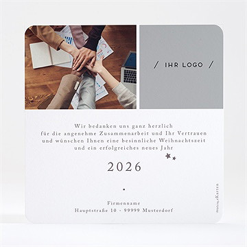 Weihnachtskarte Sternengruß - vue 4