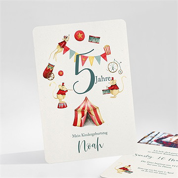 Geburtstagseinladung zirkus