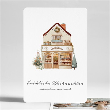 Weihnachtskarte weihnachtsladen