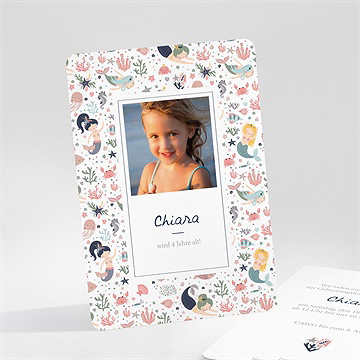 Geburtstagseinladung meerjungfrau