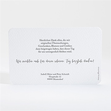 Dankeskarte Hochzeit strandliebe - gold - vue 4