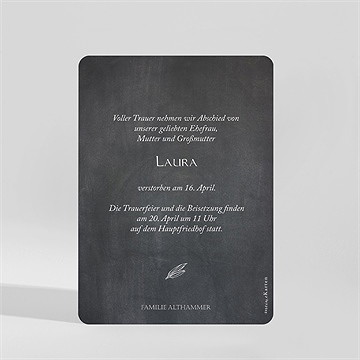Trauerkarte lilien - vue 2