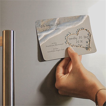 Hochzeitseinladung strandliebe - magnet - vue 2